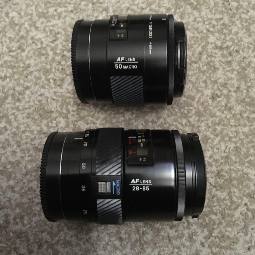 レンズ(ズーム) minoruta AF LENS 50 MACRO & 28-85mm