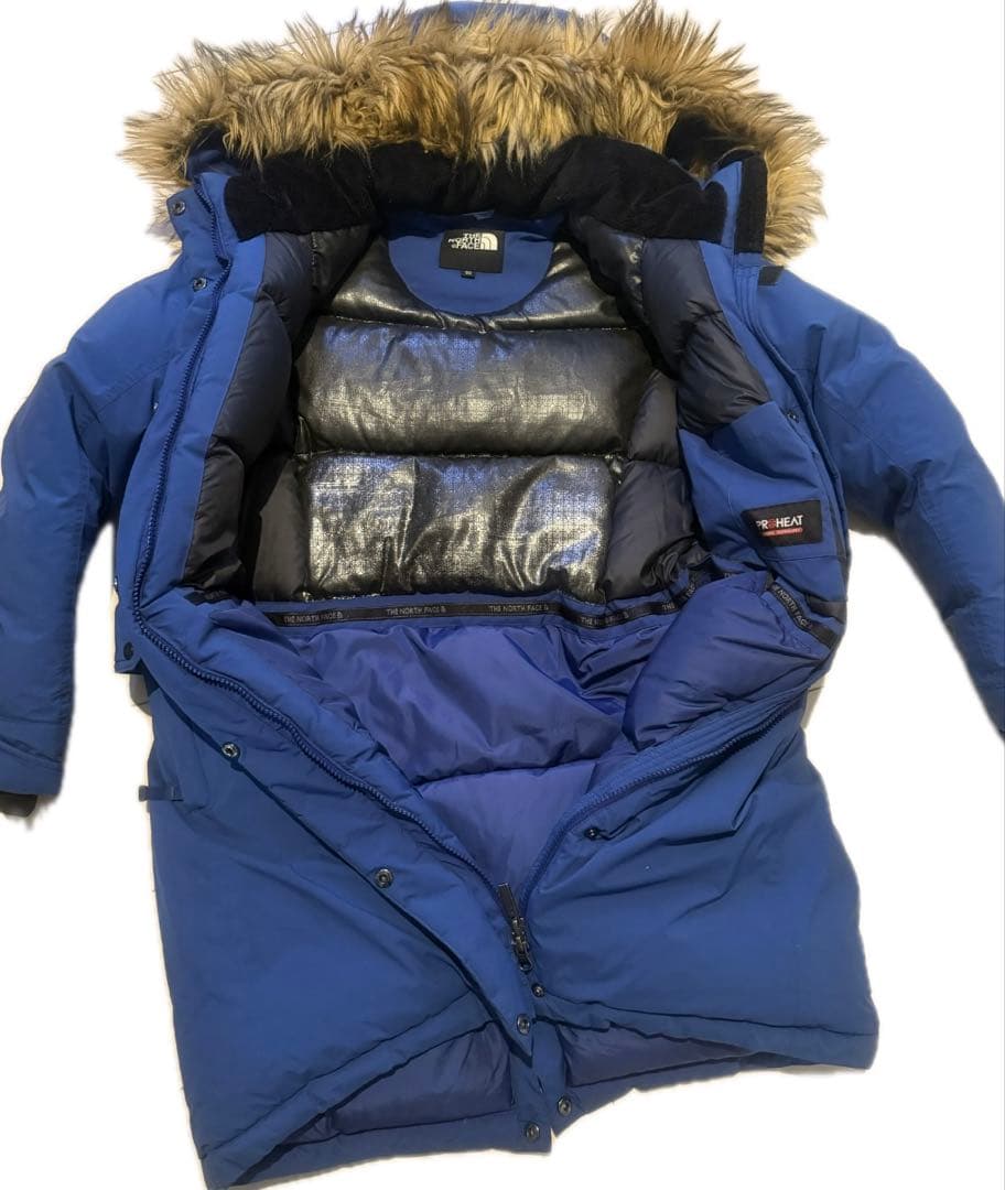 ノースフェイス　ダウンジャケット　コート　ブルー　Lサイズ