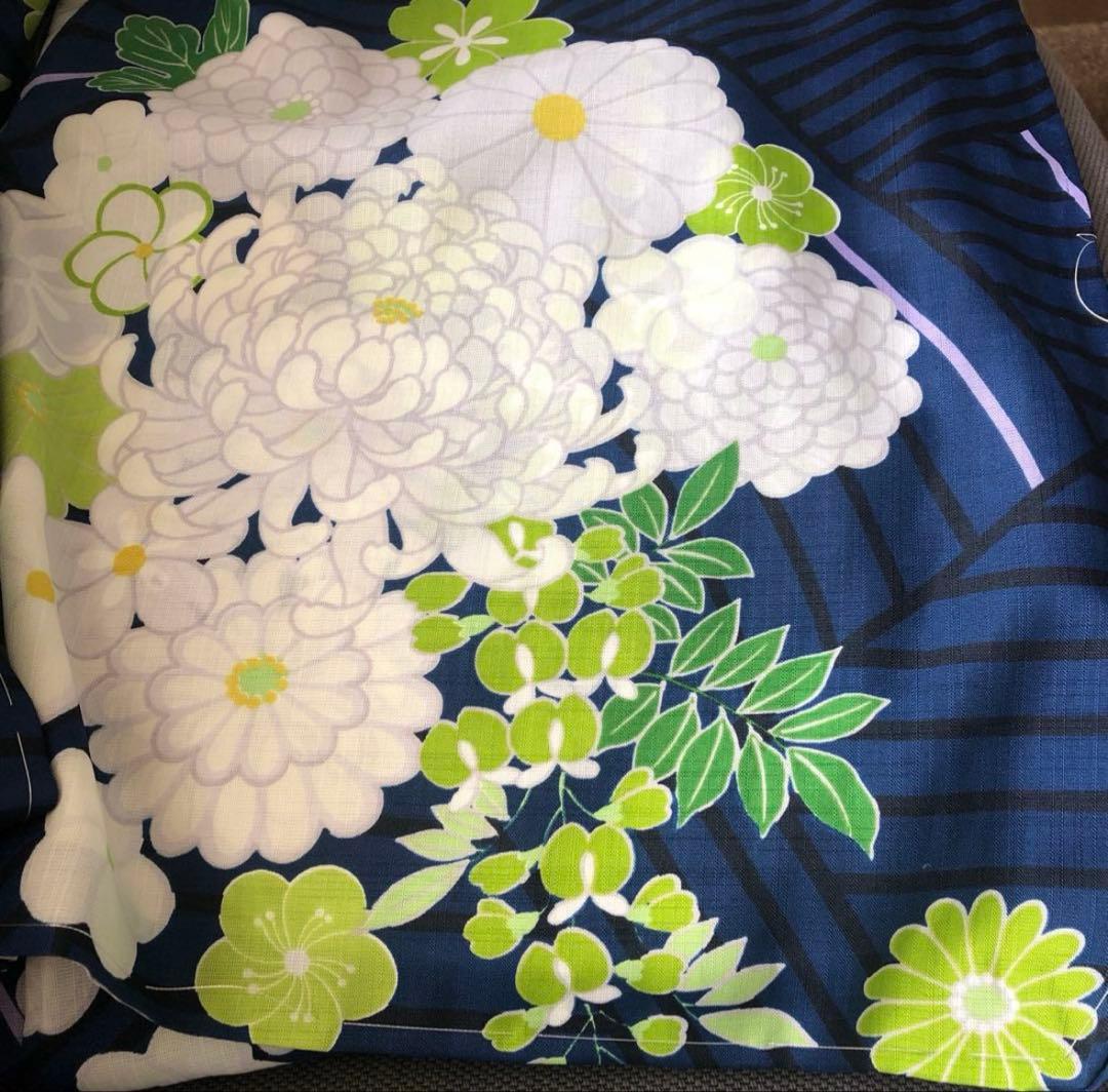 サ*ー様 【未使用】ふりふ　浴衣　夏着物　《オマケ兵児帯付き》