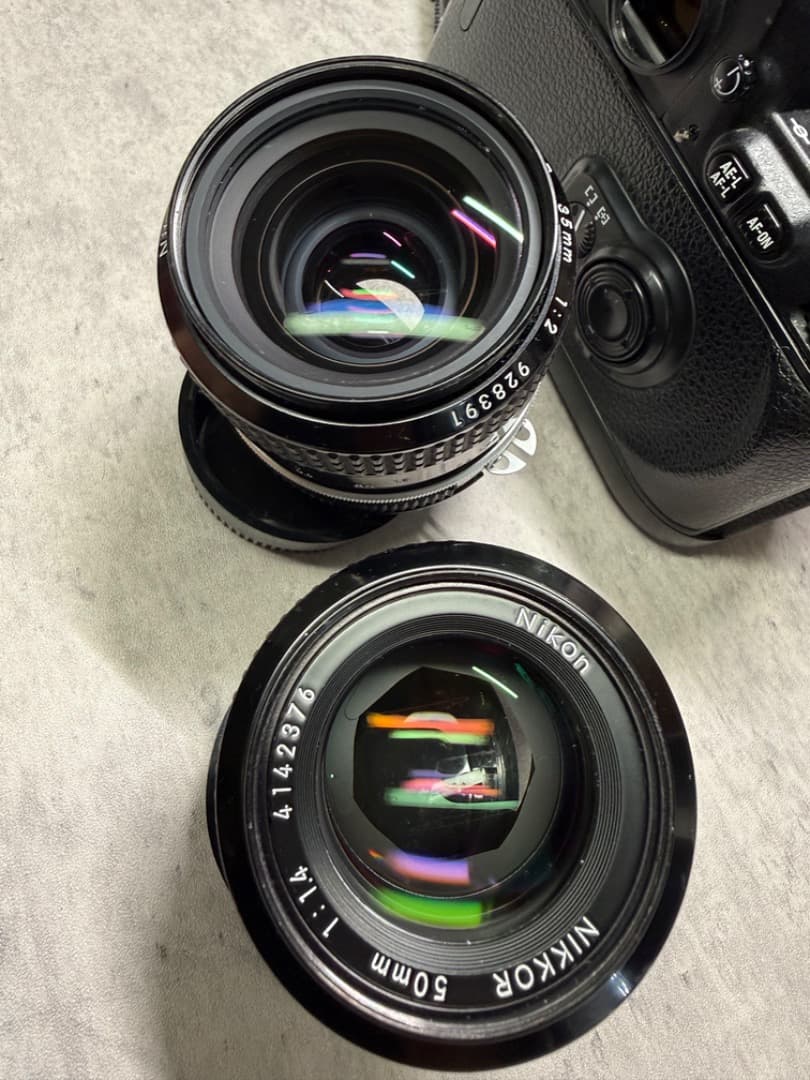 美品NIKON F100 35mm F2 AI 50mm 1.4 AI アダプタ
