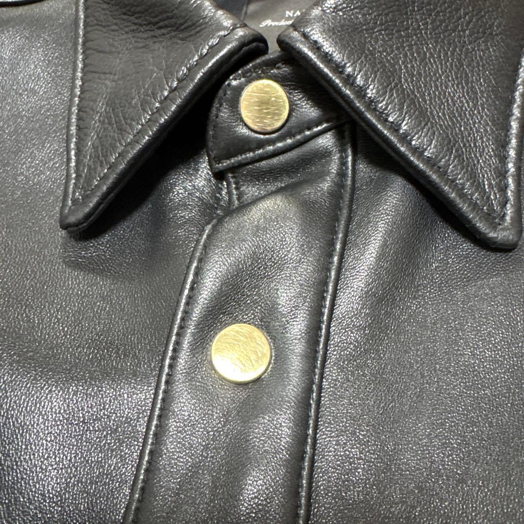 NANO universe シープレザー シャツジャケット