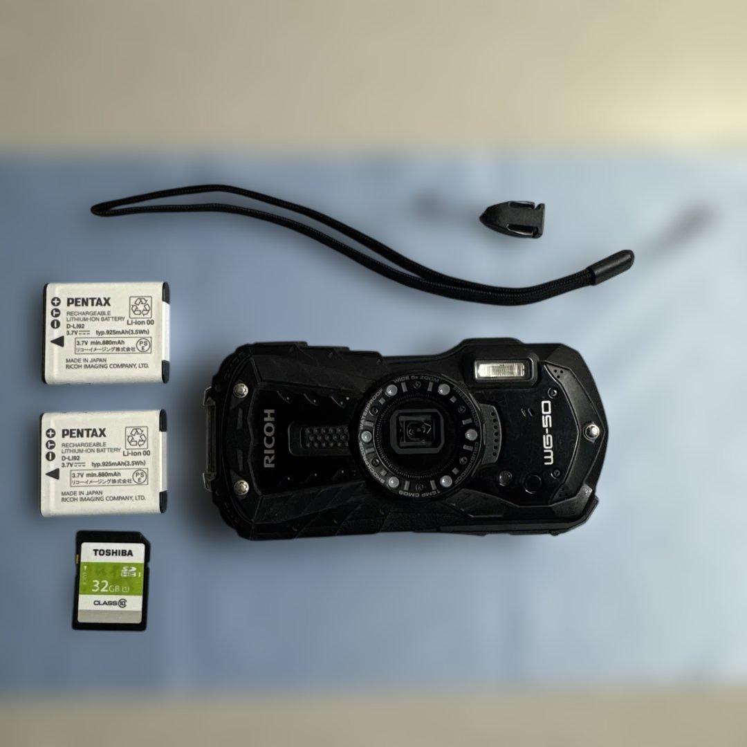 【動作確認済】RICOH WG-50 防水デジタルカメラ 本体