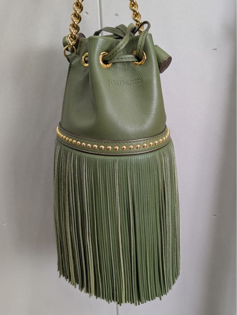限定色♡J&M DAVIDSON フリンジカーニバル ミニ オリーブ