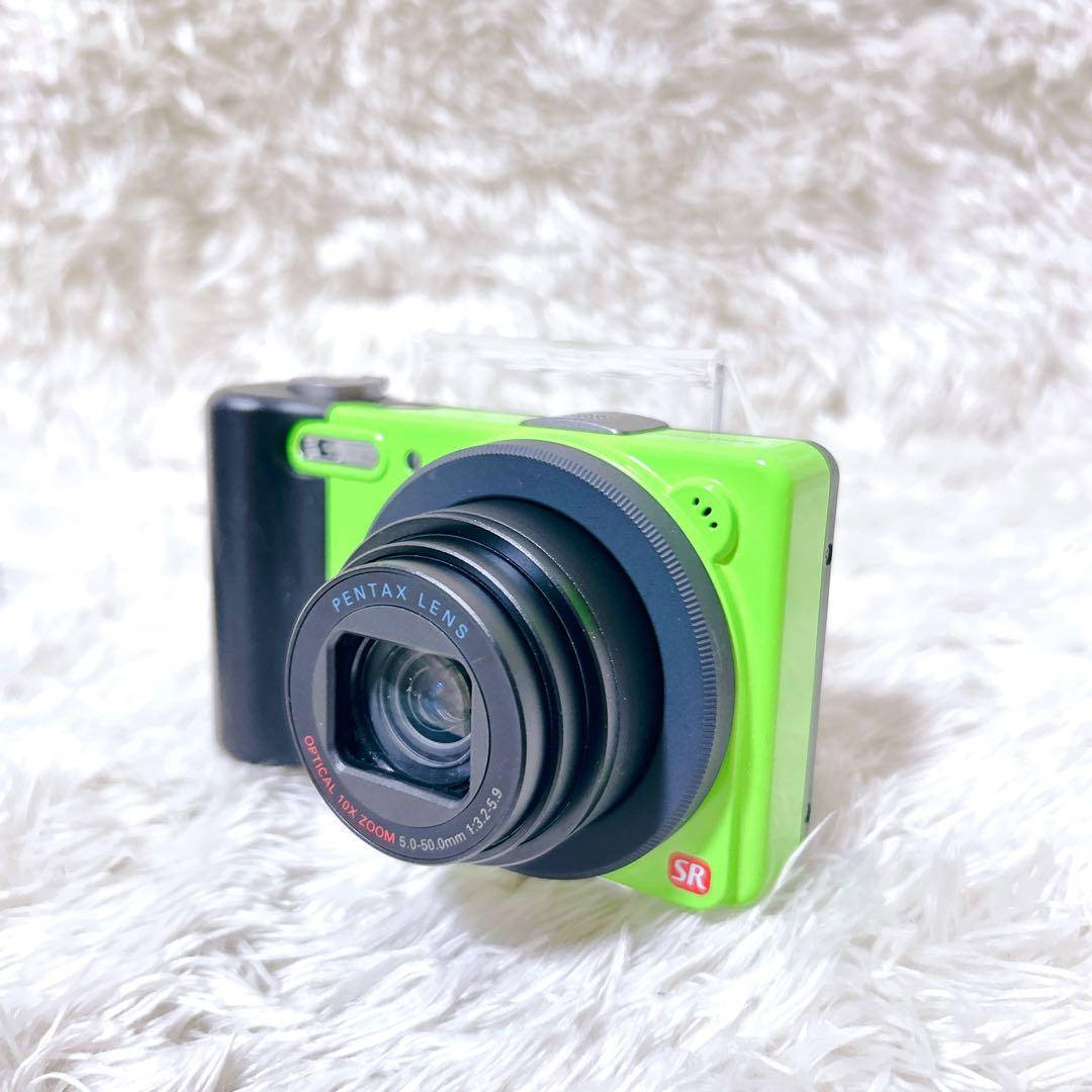 【可愛いコンデジ】PENTAX optio RZ10 ライムグリーン　動作確認済