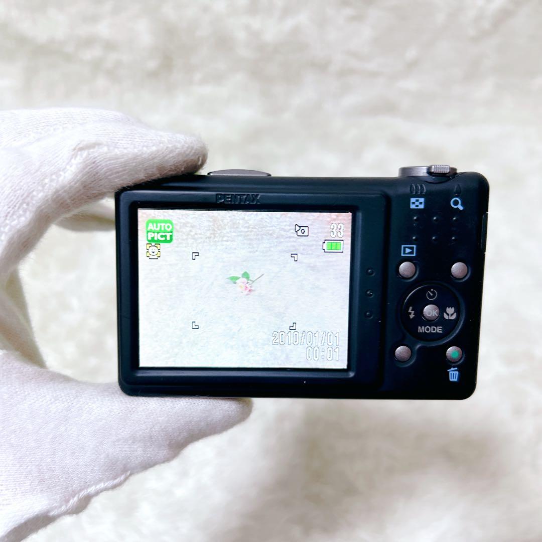 【可愛いコンデジ】PENTAX optio RZ10 ライムグリーン　動作確認済