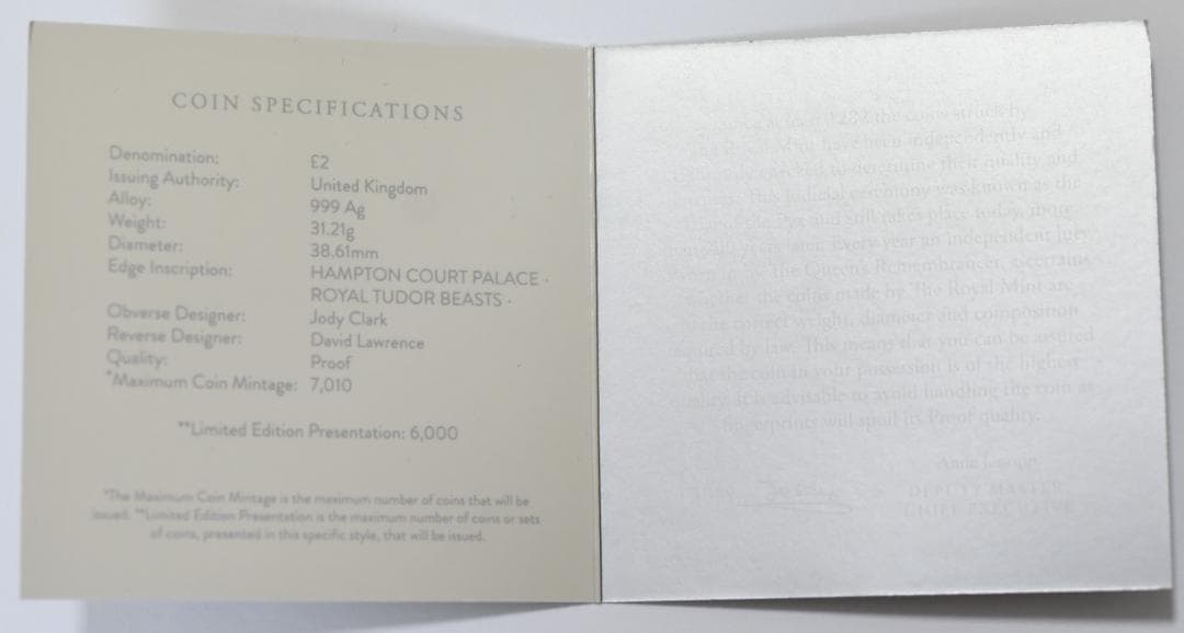 【銀貨】最高鑑定PF70UC　英ロイヤルミント・イングランドのライオンFDOI