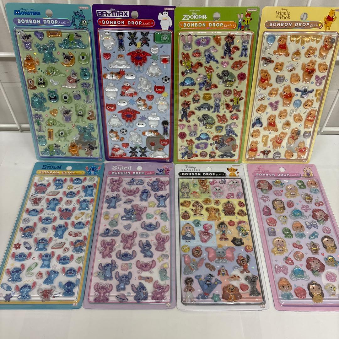 ボンボンドロップシール ディズニーコンプリート8種