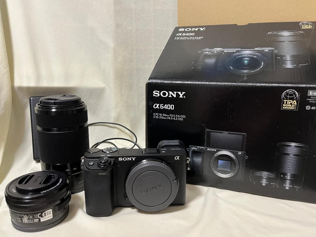 【中古】SONY a6400 ILCE-6400Y(B)ダブルズームレンズキット