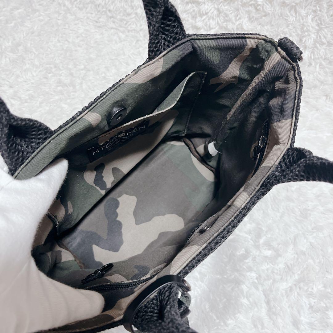 極美品✨HYDROGEN　2WAY ミニトート ショルダーバッグ 黒　自立