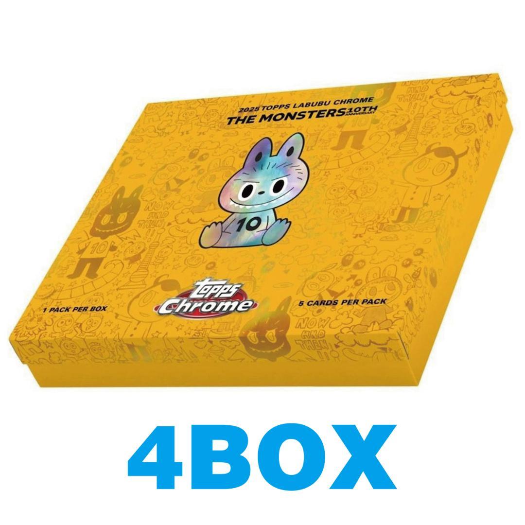 2025 Topps Chrome Labubu ラブブ トレカ 4BOX