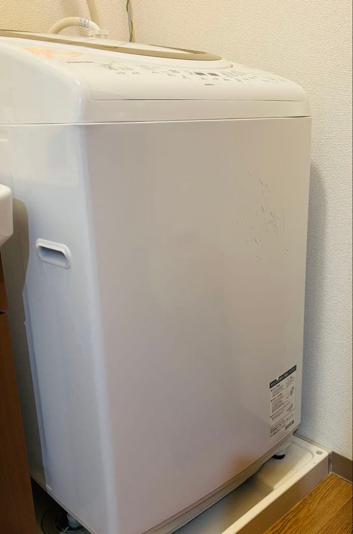 TOSHIBA ZABOON 縦型洗濯乾燥機 8kgホワイト