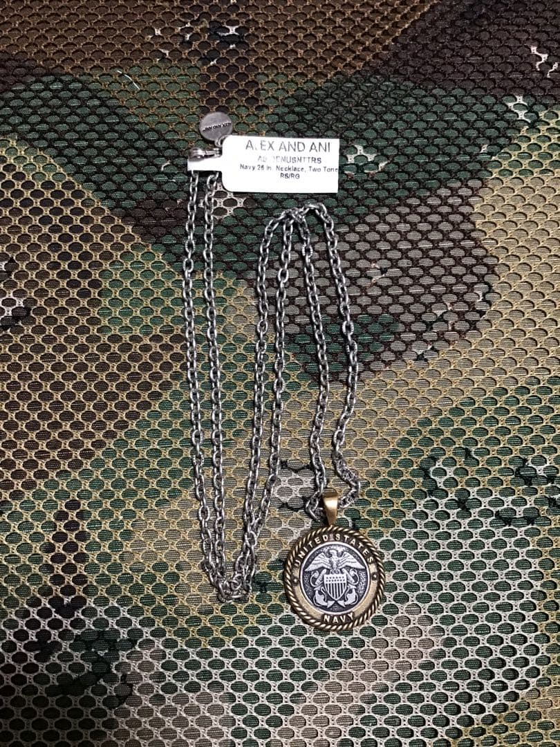 米軍放出品ALEX AND ANI NAVYペンダントネックレス新品未使用