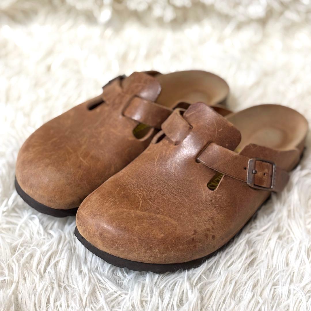 【美品】BIRKENSTOCK ビルケンシュトック　ボストン　レザー　36