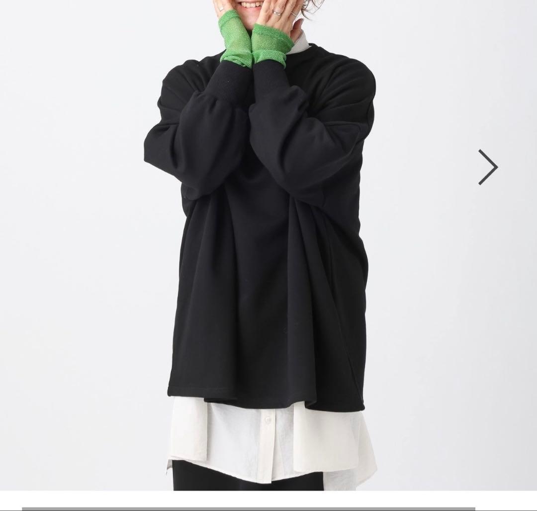 【新品タグ付き】ラメ　lepsim 310企画　袖カスタムニット　ブラック　完売