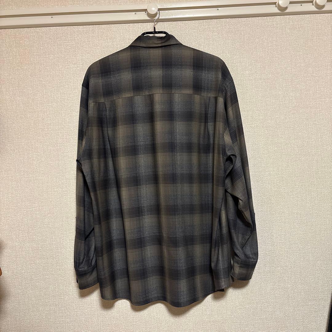 トップス AURALEE SUPER LIGHT WOOL CHECK SHIRT