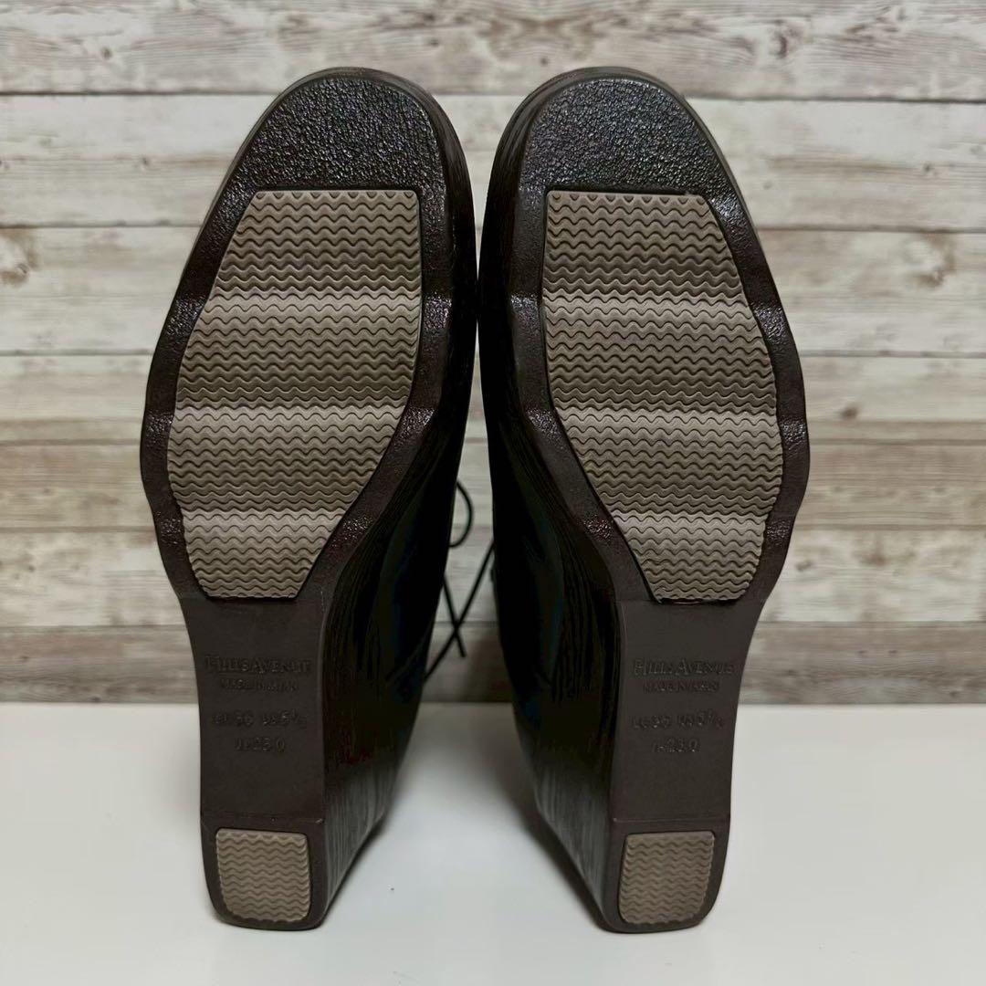 【未使用品】 Hills Avenue レースアップ ショートブーツ ブラック