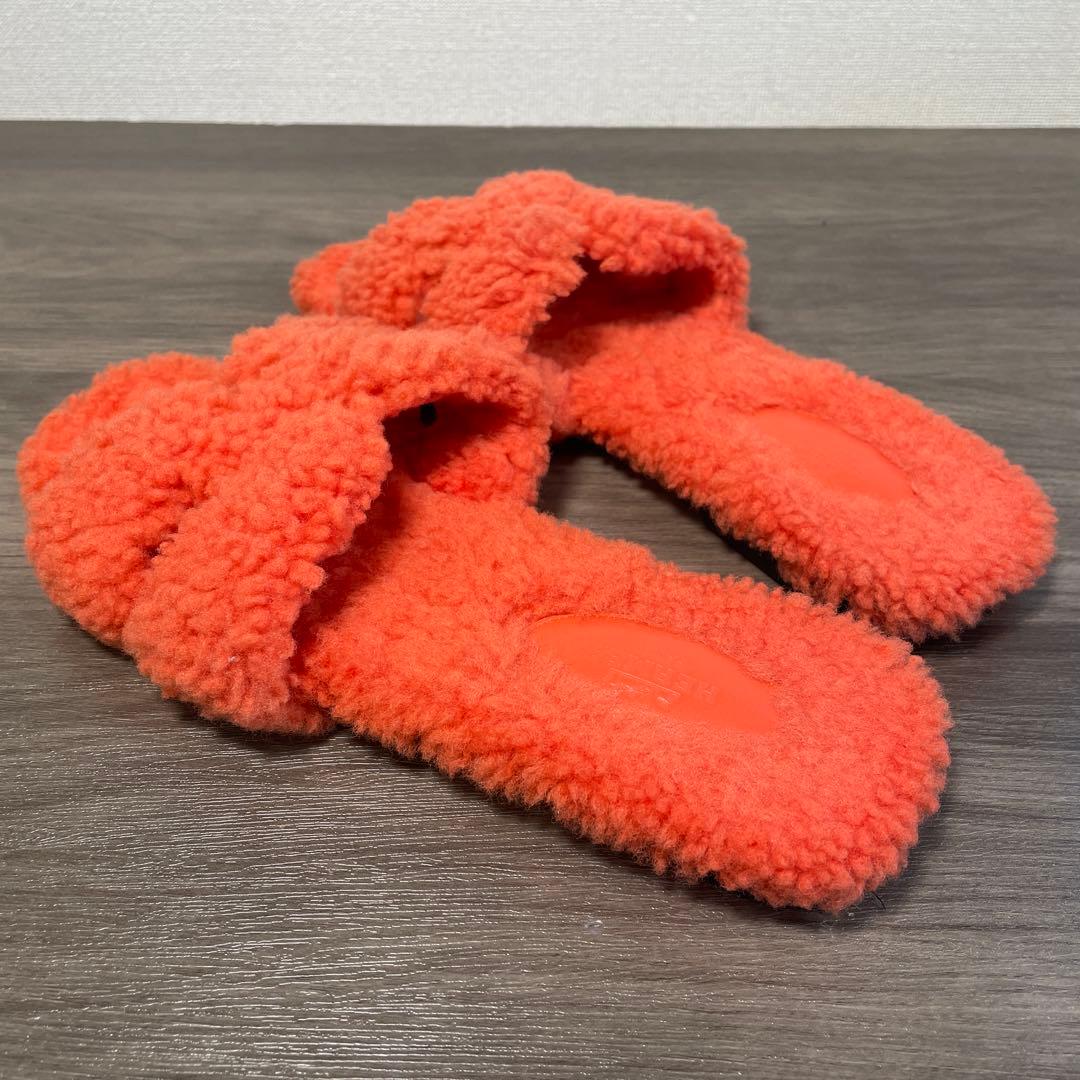 HERMESエルメス　箱付き　オランムートンサンダル38