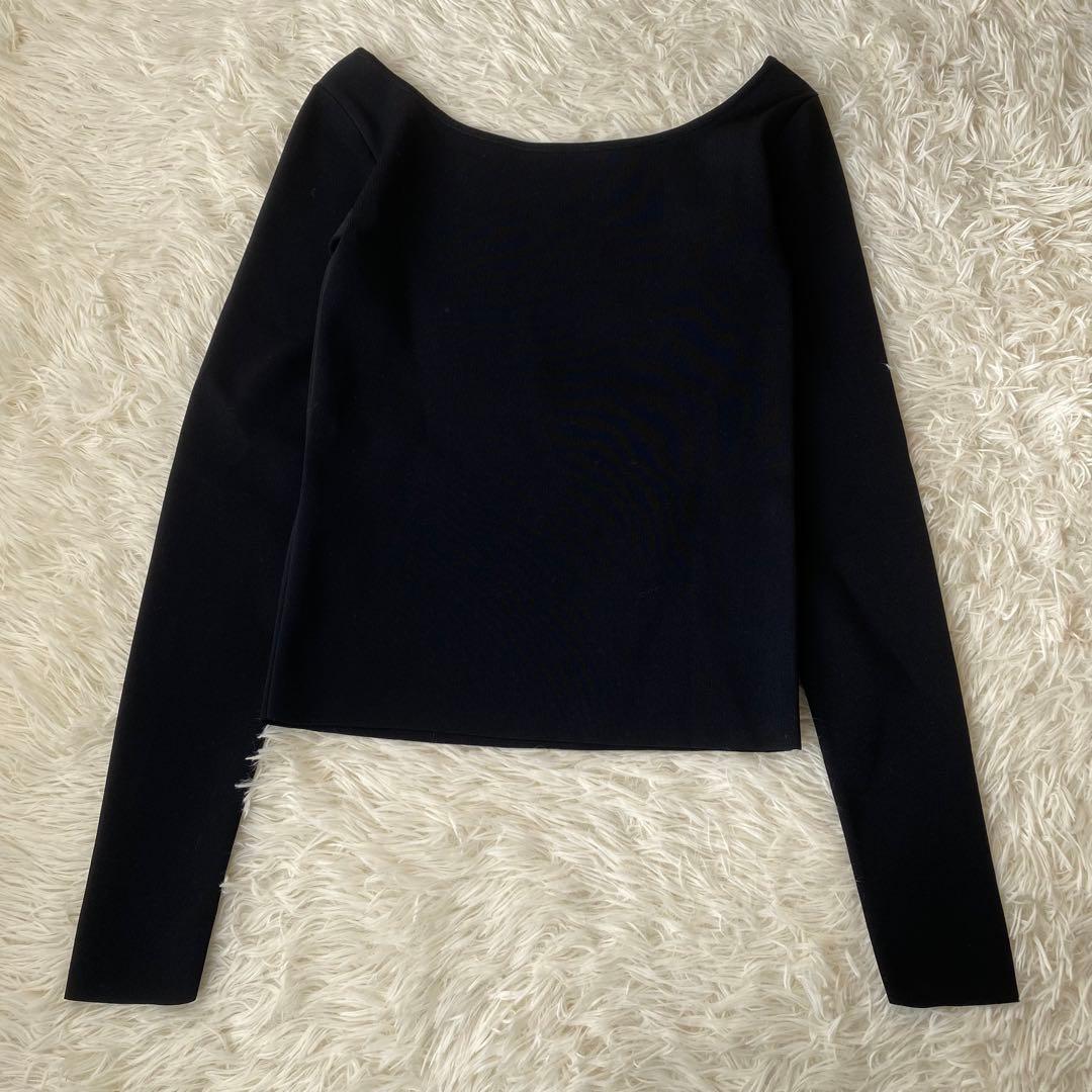 【未使用品】ノーブル '25 現行品　デコルテロングスリーブニット　プルオーバー