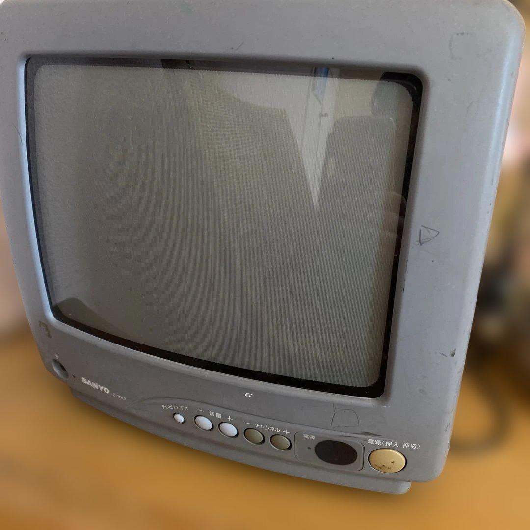 SANYO ブラウン管テレビ キャラクターシール付き