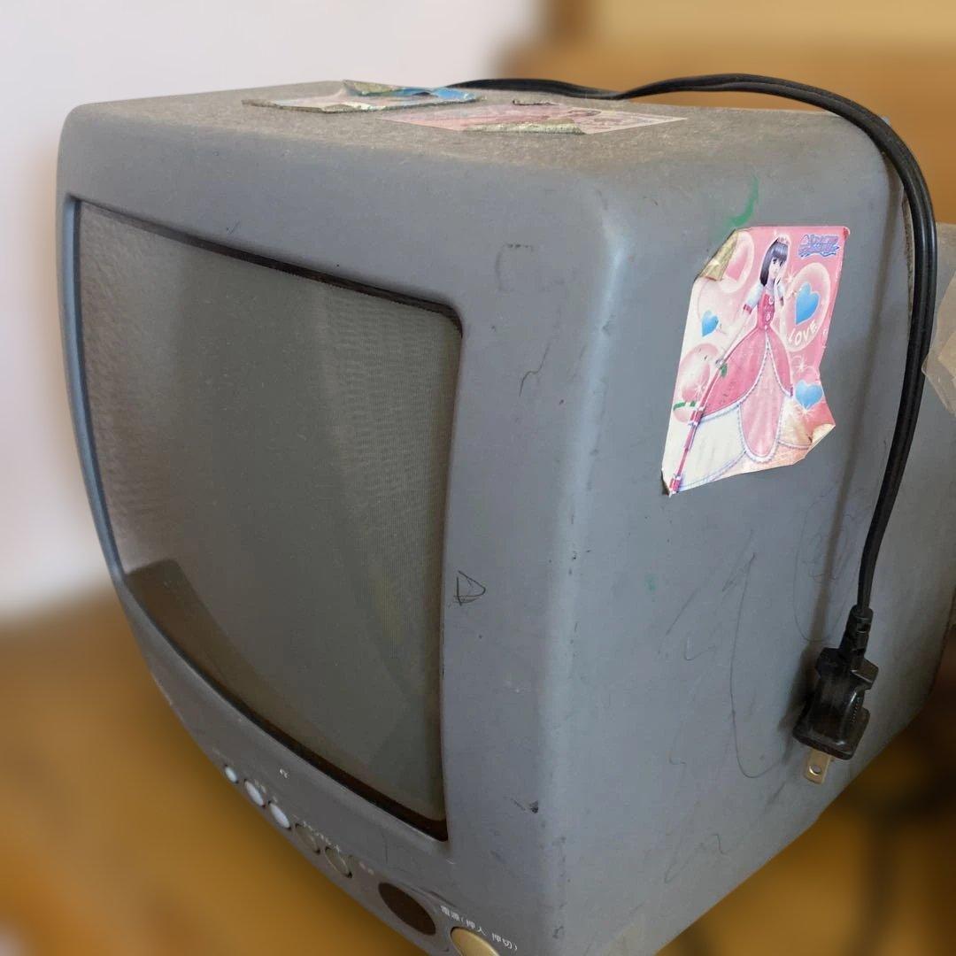 SANYO ブラウン管テレビ キャラクターシール付き