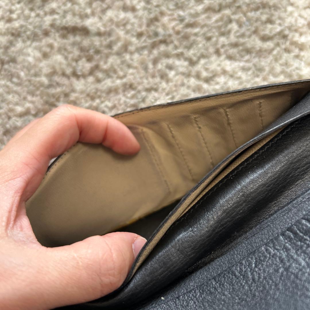 Brioniブリオーニ カードケース 長財布 ブラック クロコ