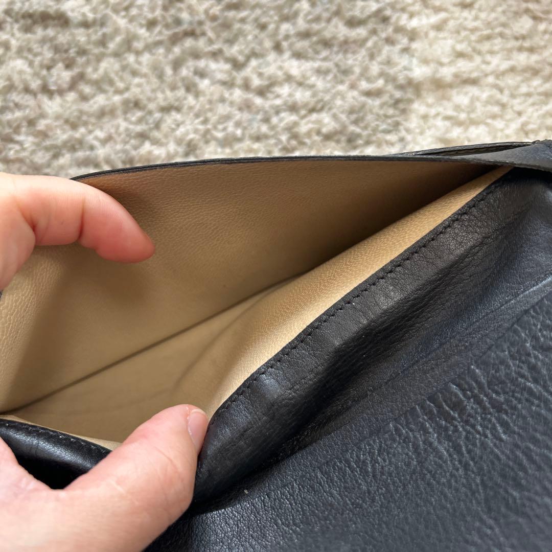 Brioniブリオーニ カードケース 長財布 ブラック クロコ