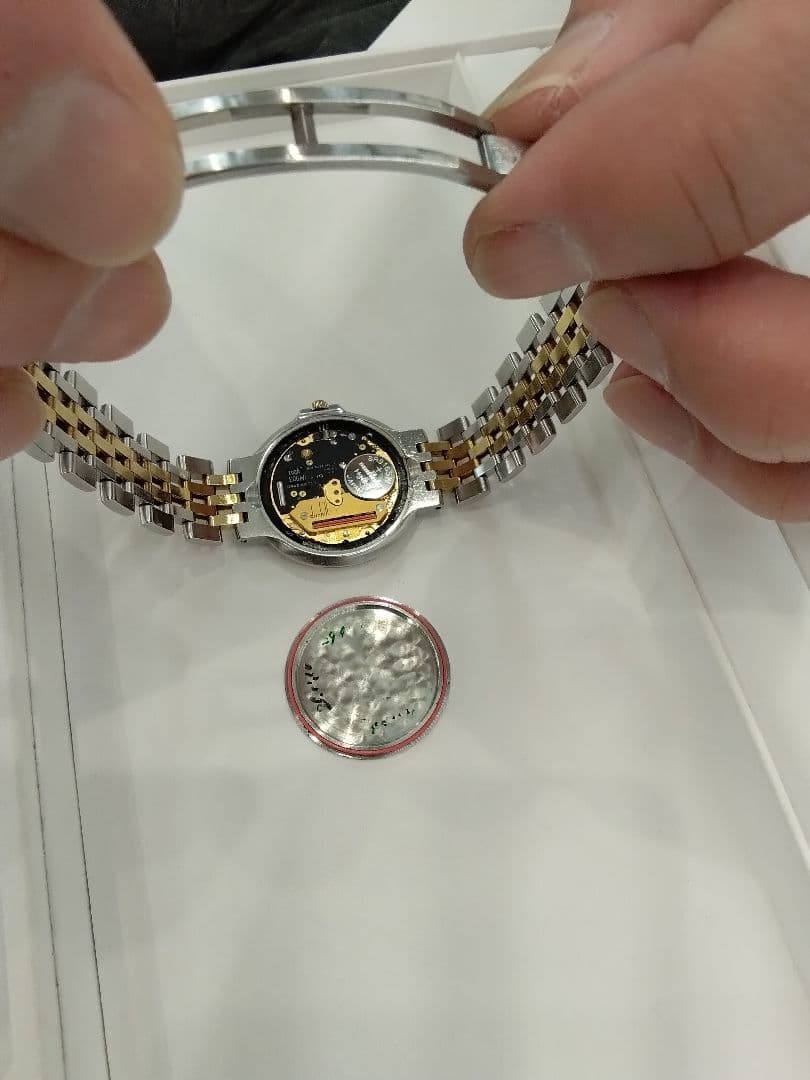 dunhill　Elite　K18/SSダイヤモンド腕時計　　中古品