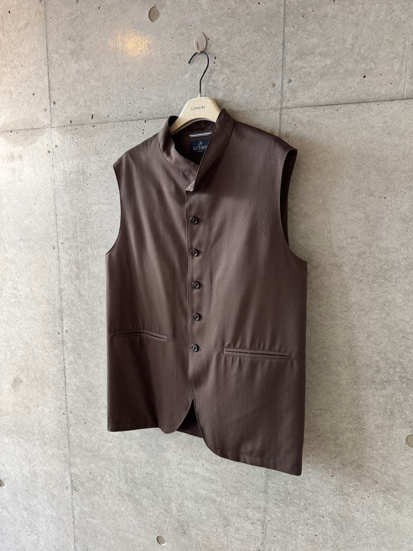 LUTAYS リュテス VALMONT VEST ウールベスト 茶 50 未使用