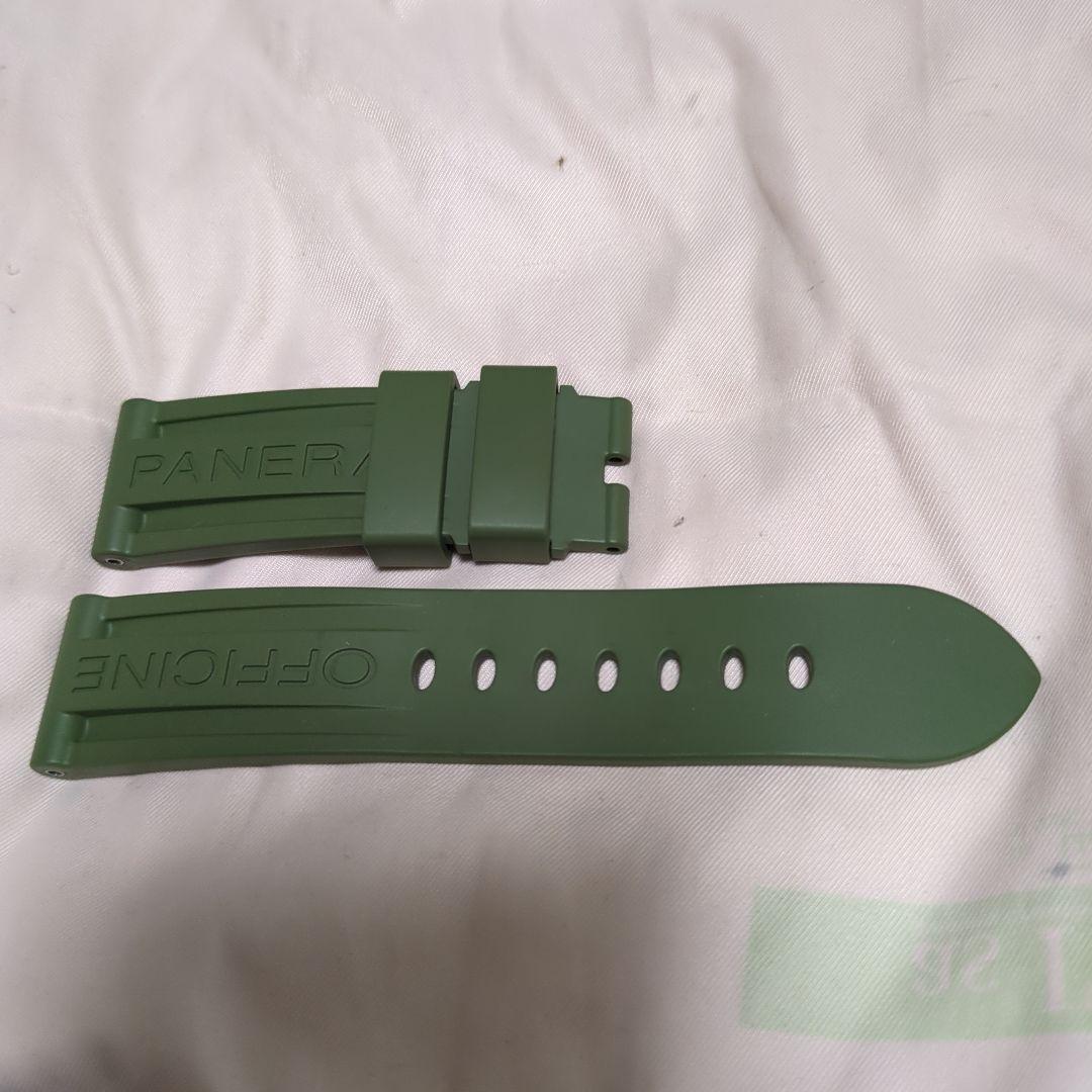 PANERAI 純正ラバー ストラップ アーミー　グリーン
