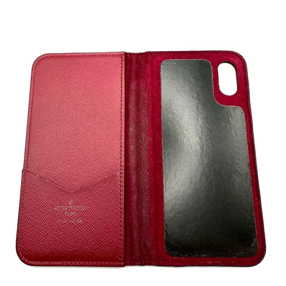 LOUIS VUITTON ヴィトン　iPhoneケース　フォリオ　エピ　レッド
