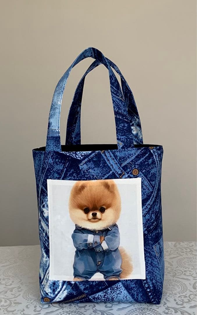 みい　ポメちゃん　トートバッグ　小物入れ