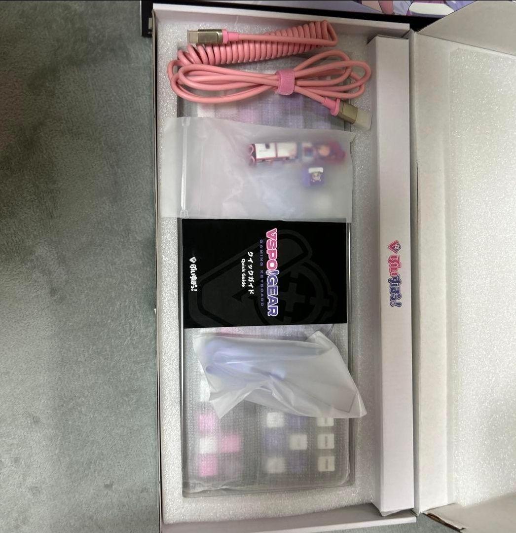 あ*し様 VSPO! GEAR 紫宮るな EDITION ゲーミングキーボード