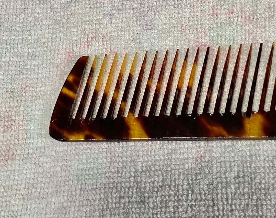 理容　櫛　コーム　本鼈甲