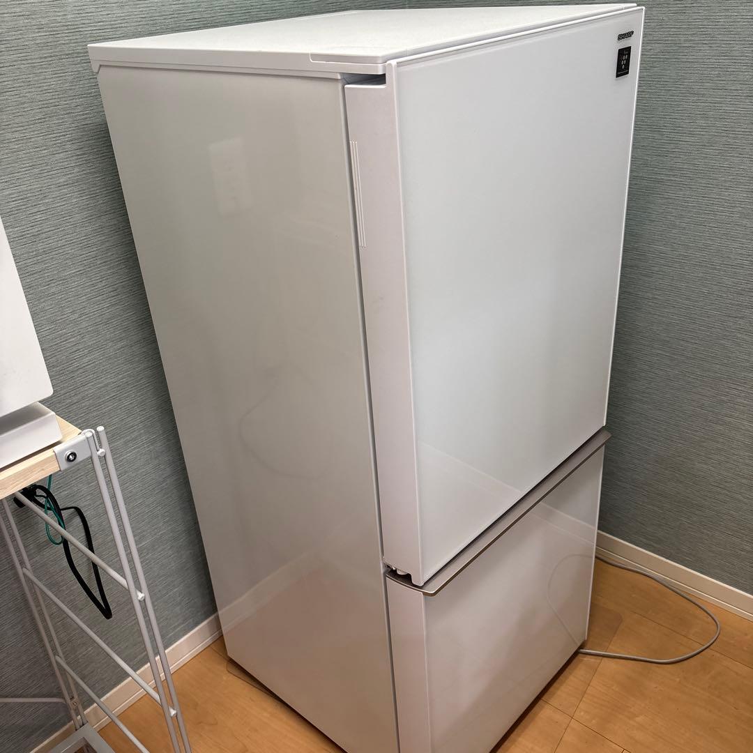 SHARP 冷蔵庫 SJ-GD14D-W 137L