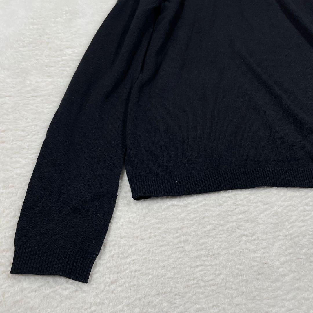 レッド ヴァレンティノRED VALENTINO スワンカラーデザインニット　黒