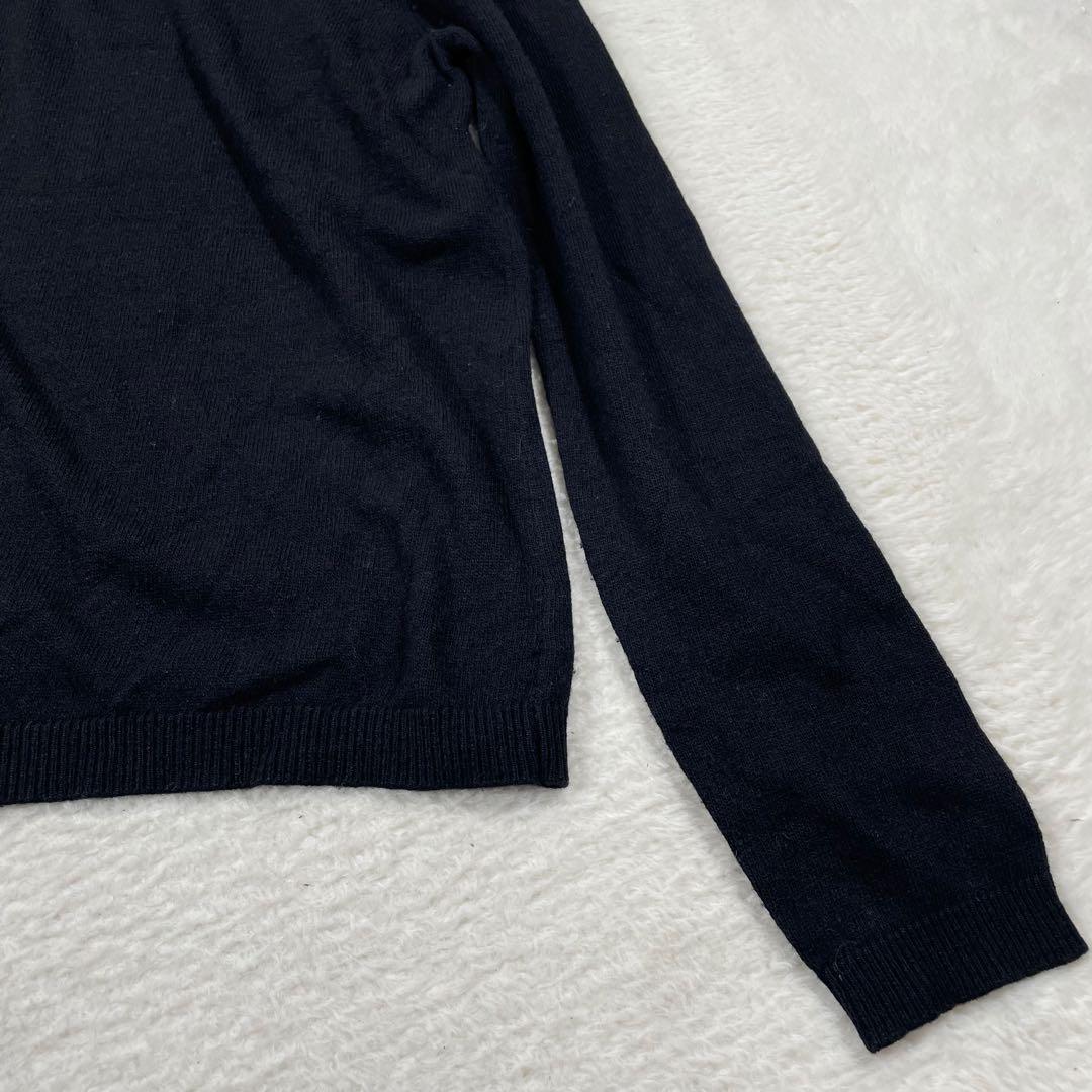 レッド ヴァレンティノRED VALENTINO スワンカラーデザインニット　黒