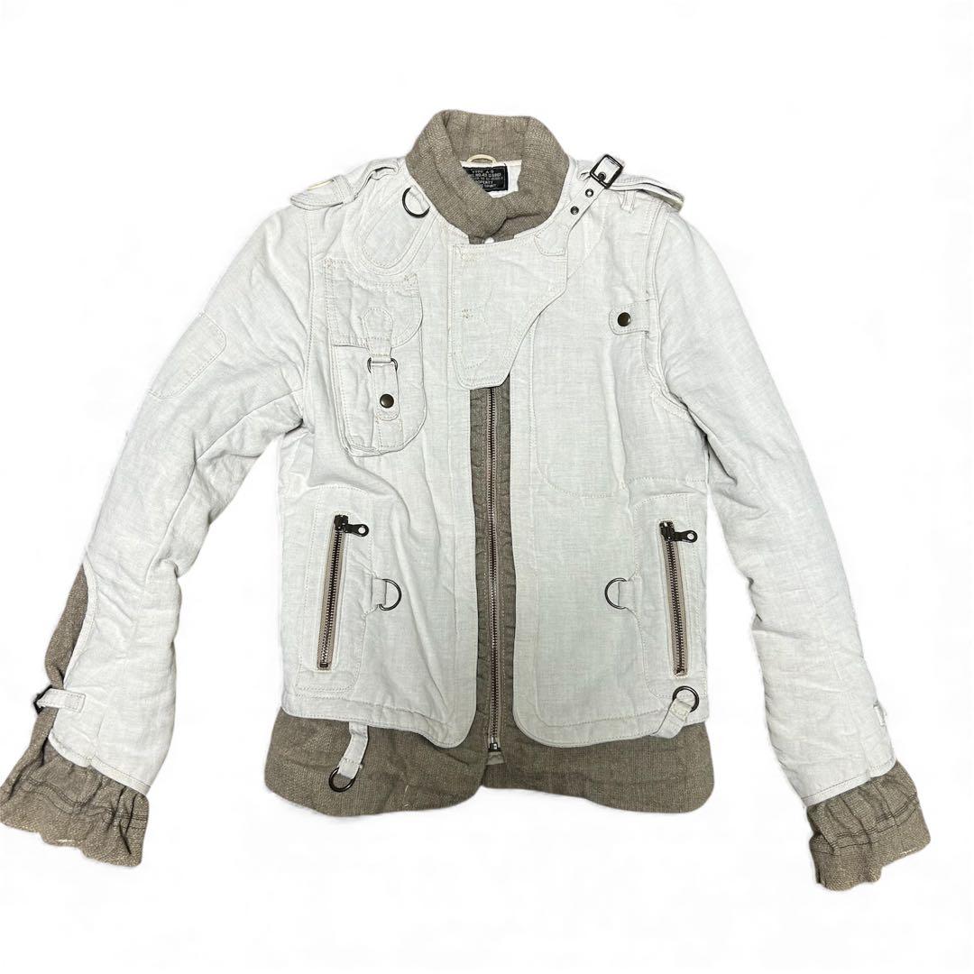 ★希少Share Spirit白ミリタリーJKT/　中綿入り　size36