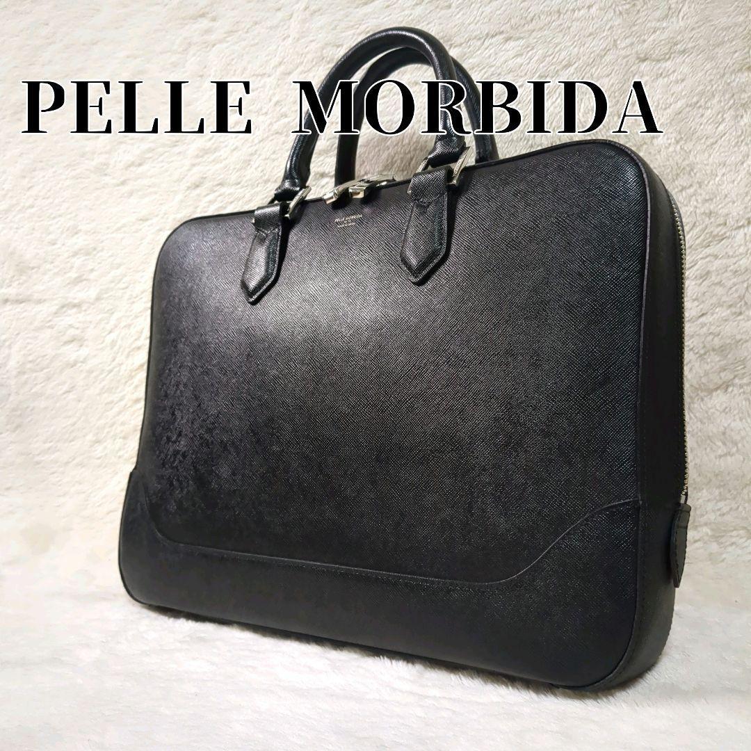 極美品✨PELLE MORBIDA レザービジネスバッグ ブリーフケース 黒