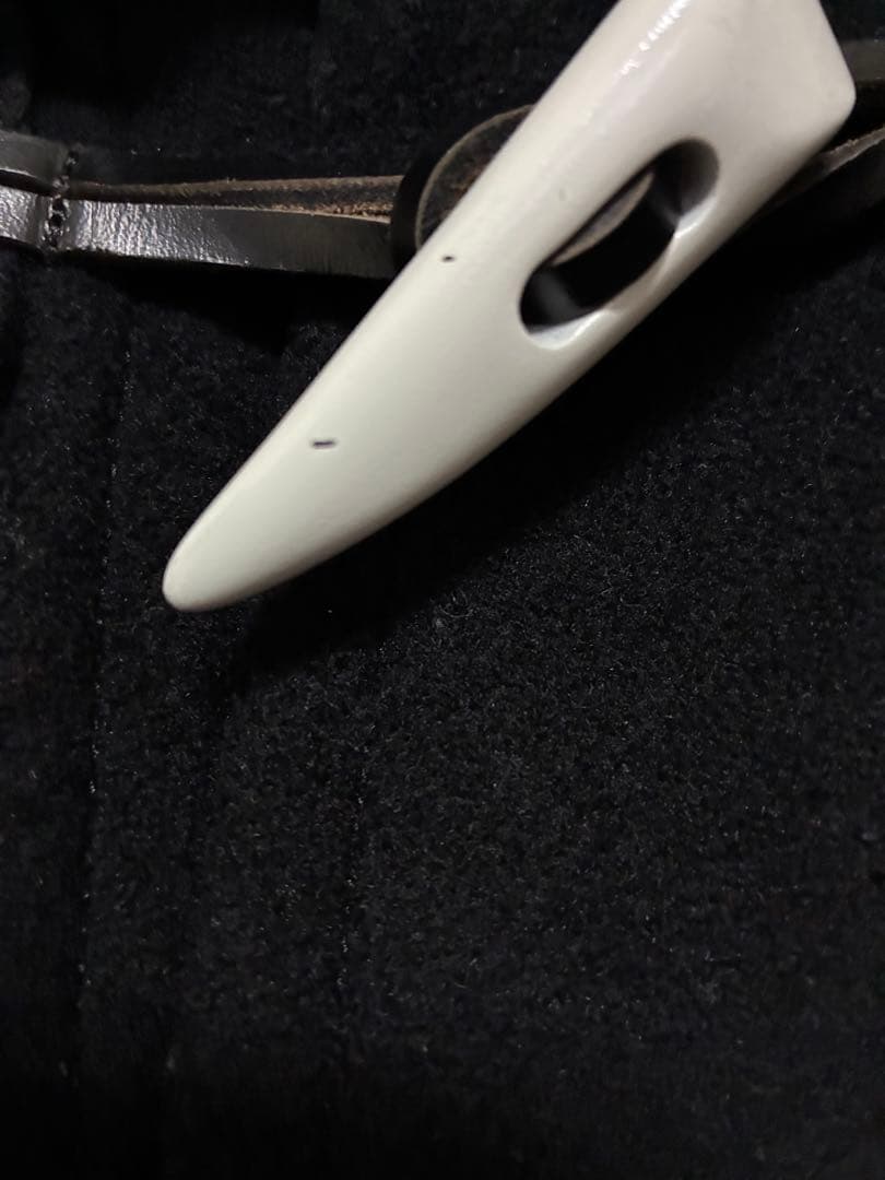 HYKE ダッフルコート黒　size2 白トグル