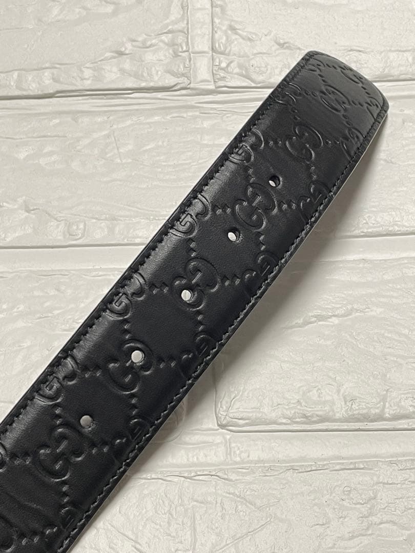 【未使用】GUCCIグッチ シグネチャー　GG レザーベルト❤︎