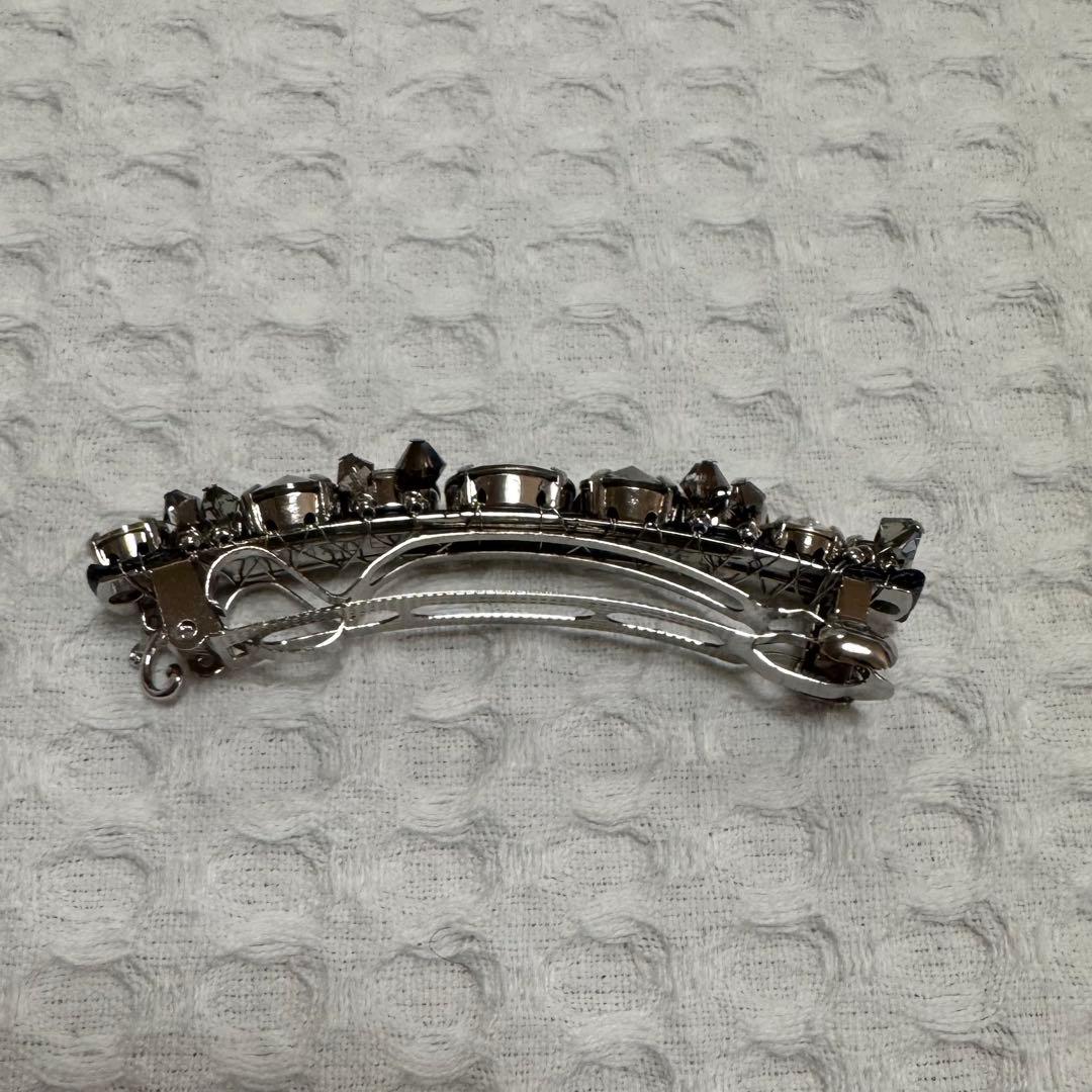 コンプレックスビズ レディアリーストーン バレッタ ブラックミックス