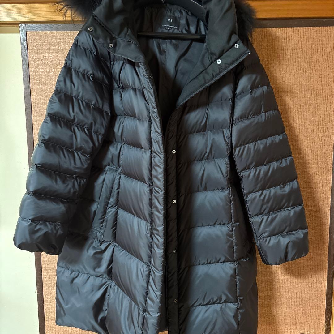 23区　ブラックダウンコート