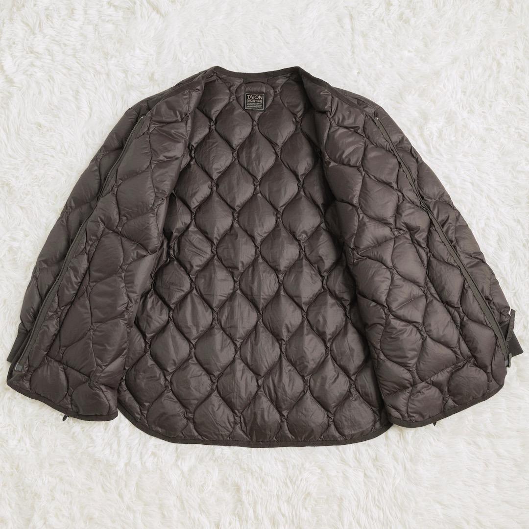 FRAMeWORK TAION 別注フードビブス付きブルゾン ブラウン ダウン