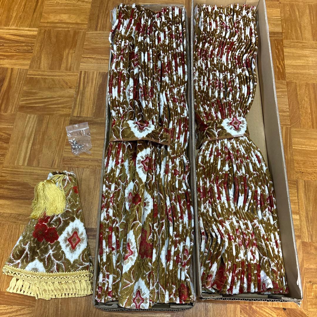 仮眠カーテン、シフトカバー　大花束オレンジ