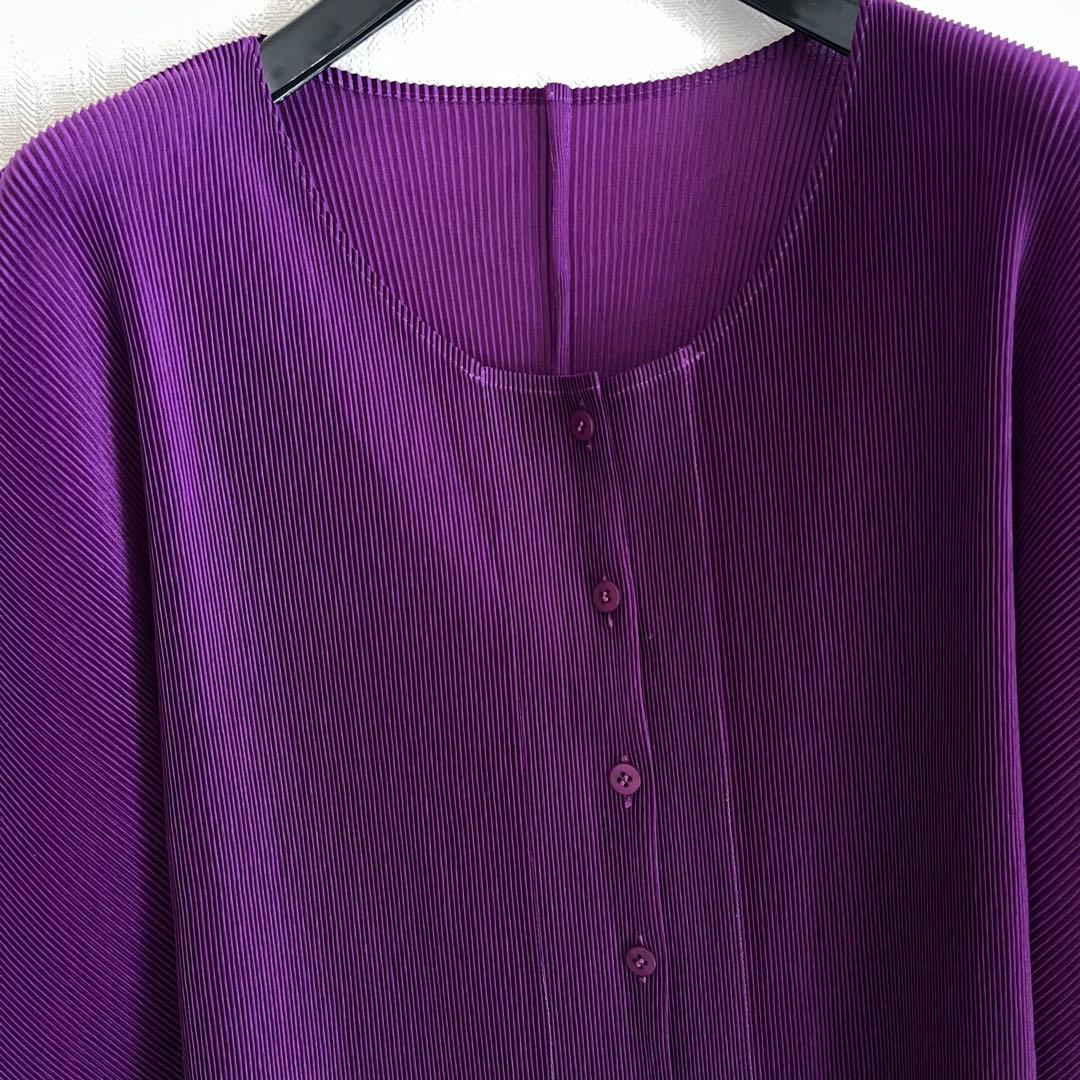 PLEATSPLEASE イッセイミヤケ ミストアンサンブル　パープル