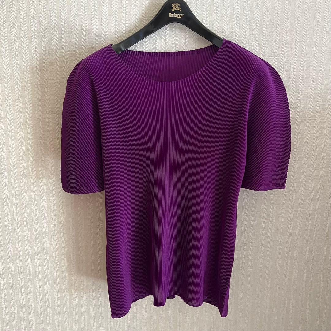 PLEATSPLEASE イッセイミヤケ ミストアンサンブル　パープル