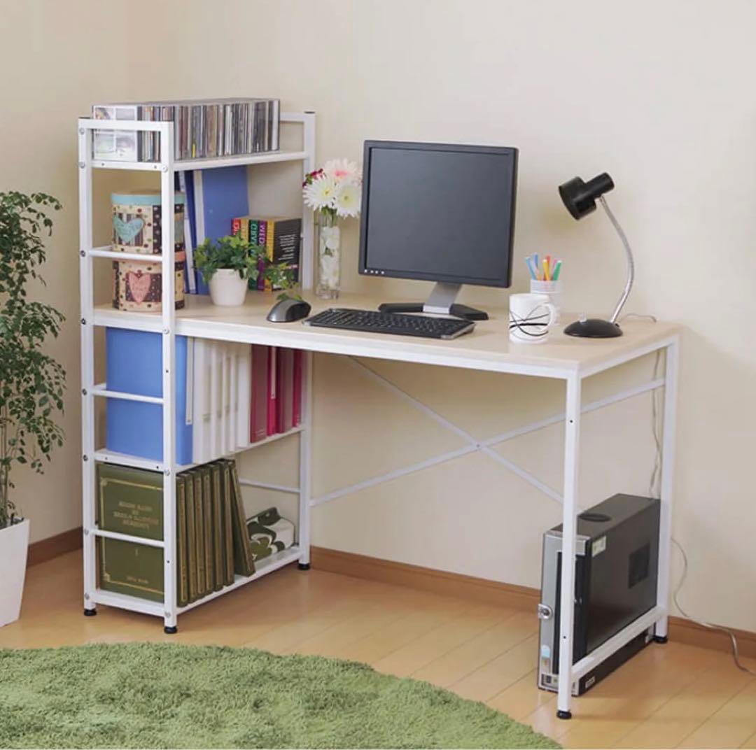 ホワイトデスク ワークステーション