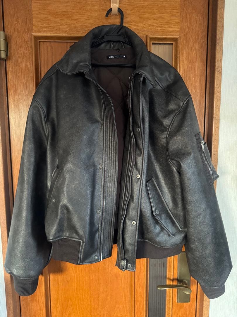 最安値　ZARA レザージャケット　アウター　ライダース