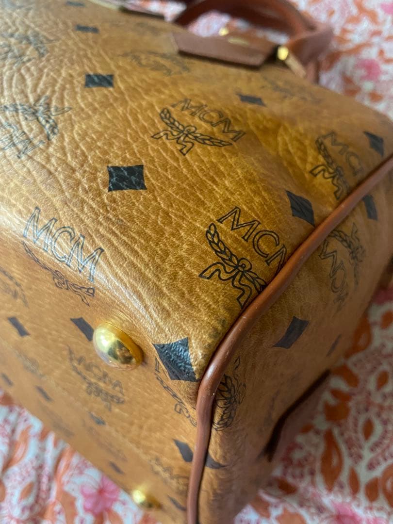 MCM ボストンバッグ 中型 ブラウン