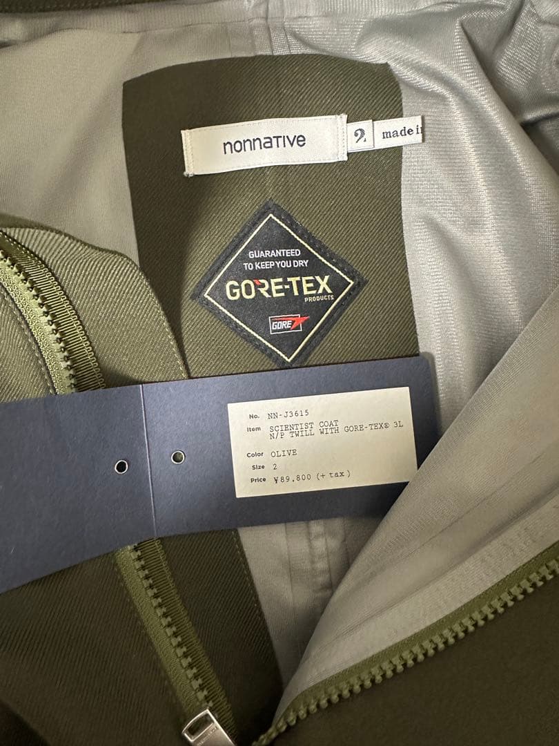 t*a様 nonnative GORE-TEX COAT Lサイズ オリーブ